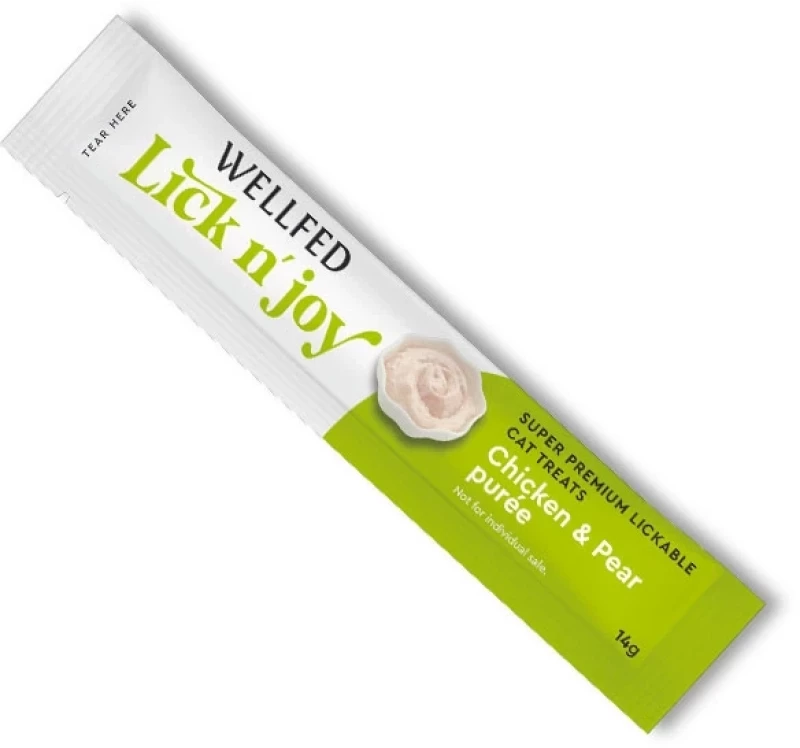 Wellfed Lick N' Joy Chicken & Pear (5x14gr) 70gr
