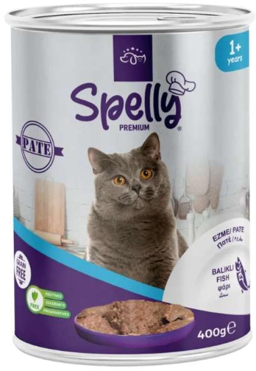 Spelly Cat Adult Pate Fish 400gr