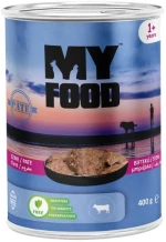 Myfood Dog Adult Pate Beef 400gr