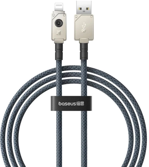 Data cable Baseus Unbreakable, Lightning, 1.0m, Black - 40436