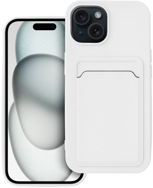 CARD case for IPHONE 15 white