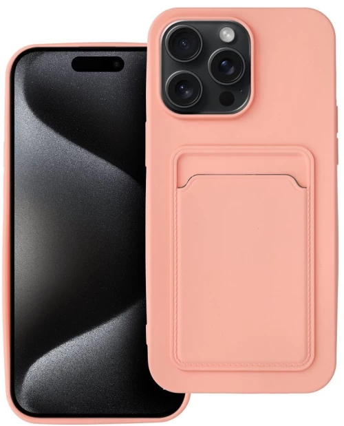 CARD case for IPHONE 15 Pro Max pink