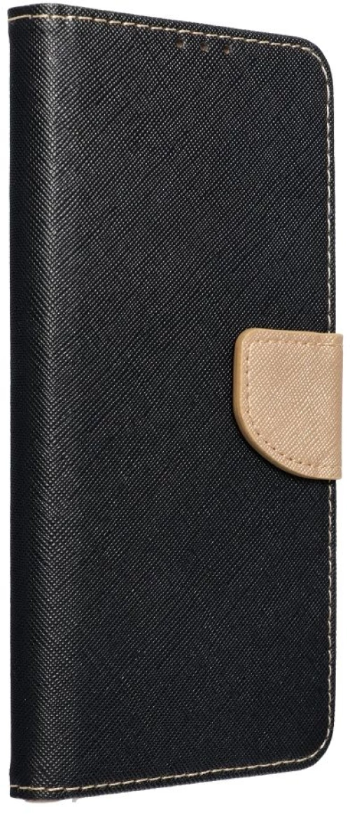 FANCY Book case for IPHONE 15 black / gold