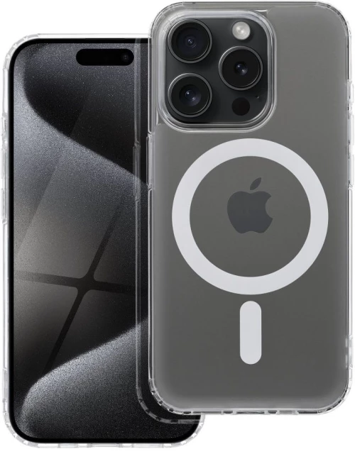 FROST MAG COVER case compatible with MagSafe for IPHONE 15 Pro transparent