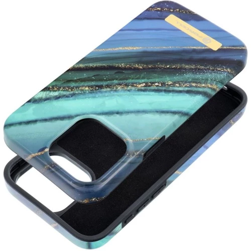 FORCELL F-PROTECT Mirage case compatible with MagSafe for IPHONE 15 Pro Max  jade marble