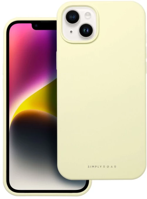 Roar Cloud-Skin Case - for iPhone 14 Plus Light Yellow