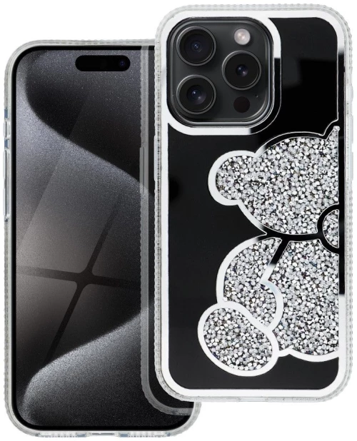 TEDDY BEAR Case for IPHONE 14 Pro silver