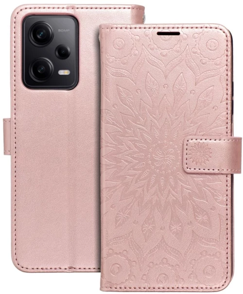 MEZZO Book case for XIAOMI Redmi Note 12 Pro 5G mandala rose gold
