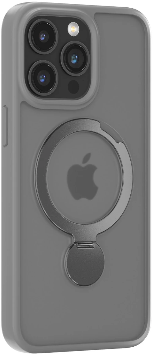 Comma case Joy Shark Mag for iPhone 15 Plus gray