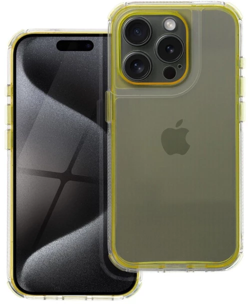 MATRIX CLEAR Case for IPHONE 15 yellow