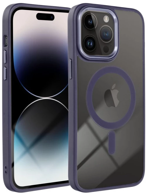 COLOR EDGE MAG COVER case compatible with MagSafe for IPHONE 16 Pro Max deep purple