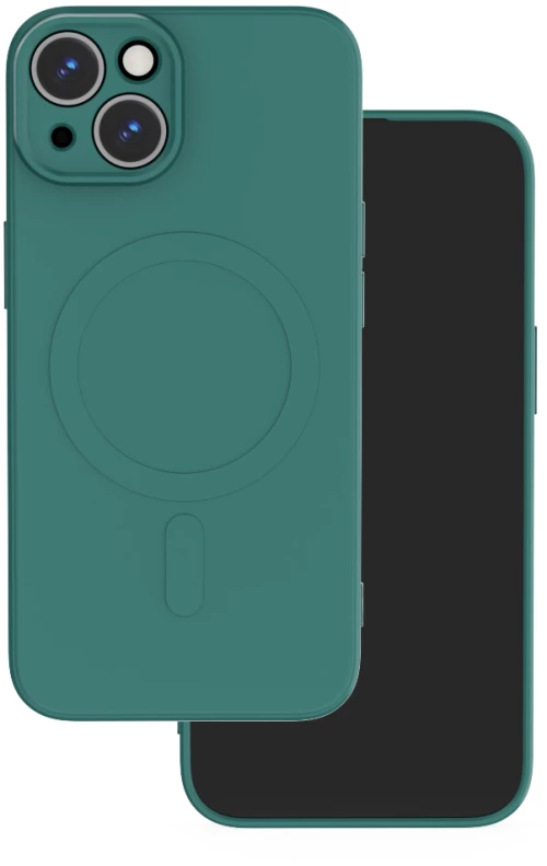 Simple Color Mag case for iPhone 16 Plus 6,7" dark green