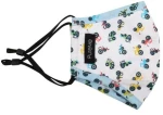 PureMe Reusable / Adjustable Mask Kids 2 pcs N95 filters inside the package Tractor Print