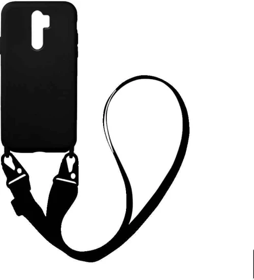 Θήκη Σιλικόνης με Strap CarryHang Sonique Xiaomi Redmi Note 8 Pro Μαύρο