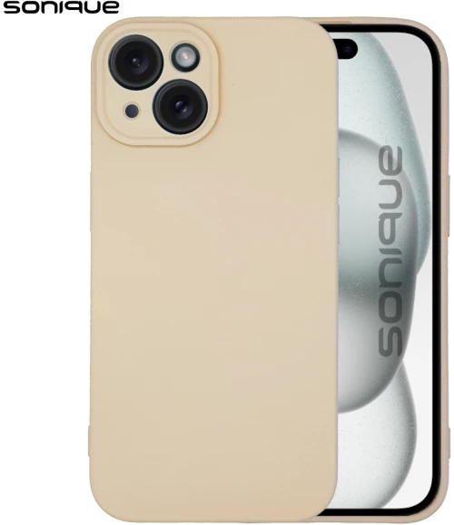 Θήκη Σιλικόνης My Colors Sonique Apple iPhone 15 Μπεζ