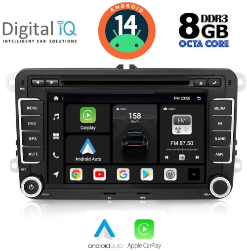 DIGITAL IQ BXF 704_CPAA (7"_DVD) MULTIMEDIA for VW – SKODA – SEAT GROUP mod. 2004-2014