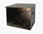 Μεταλλικό Κουτί Αποθήκευσης Ξύλων 63x54x44cm Καφέ-Brown / 103B