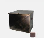 Μεταλλικό Κουτί Αποθήκευσης Ξύλων 63x54x44cm Καφέ-Brown / 103B