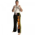 Παντελόνι Kickboxing Twins Σατέν Μαύρο