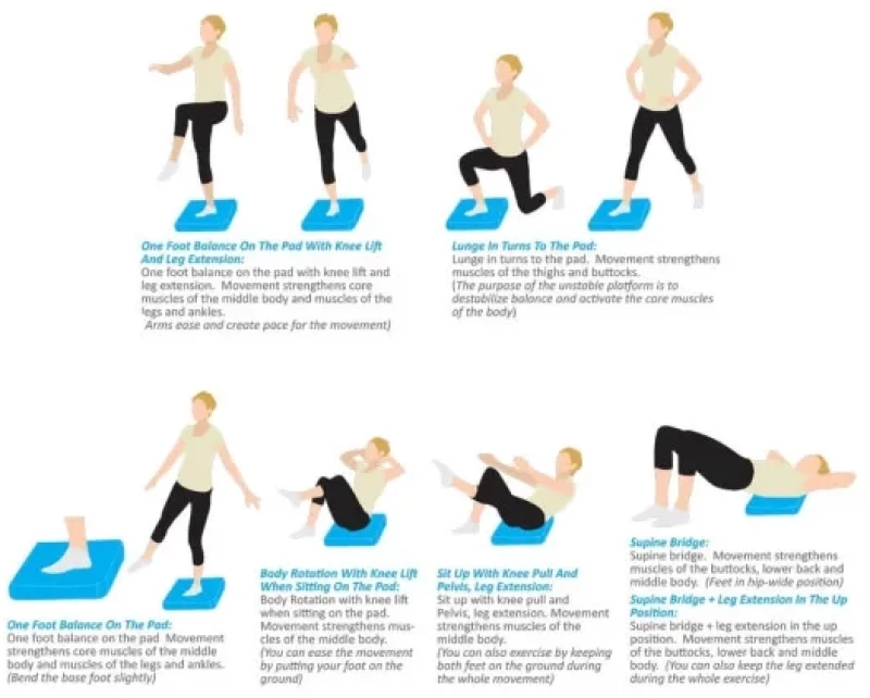 Balance Pad Foam Yoga (Μπλε) inSPORTline Brik