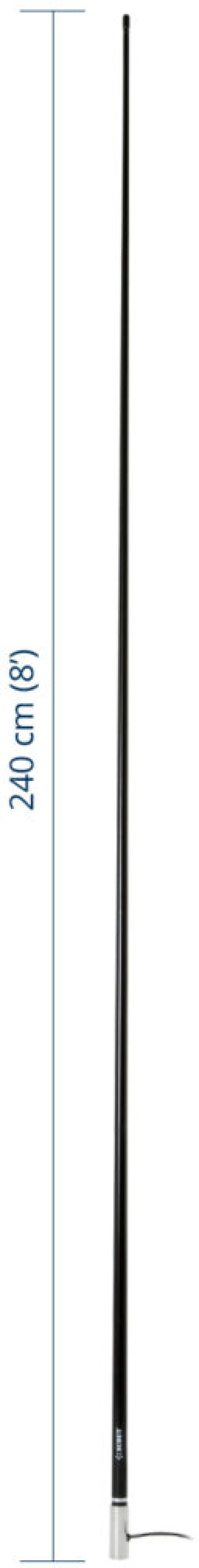 Scout® Κεραία AM-FM Fiberglass KS-124 2,4m (8′) Black Edition