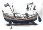 Διακοσμητική Βάρκα Πυροφάνι 30x12x18 cm (03-608-30)