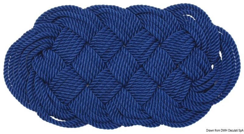 Nylon Fop Rope Blue (Χαλάκι απο σχοινί) - 72x37cm