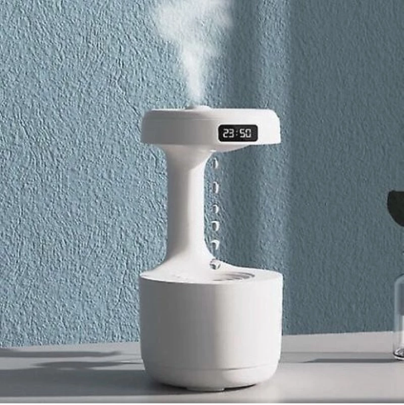 Scandinavian Collection - Humidifier with Anti-Gravity Effect and Clock / Home and Kitchen