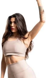 Single Crossed Sport Bra Lismina 209 Water Beige