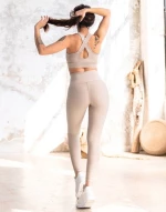 Single Crossed Sport Bra Lismina 209 Water Beige