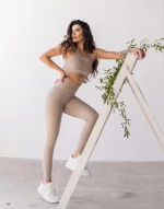 Single Crossed Sport Bra Lismina 209 Water Beige