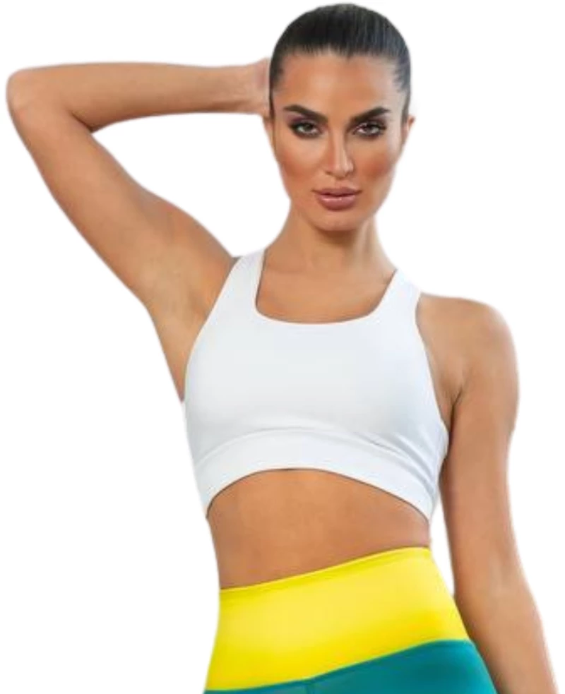 Single Crossed Sport Bra Lismina 102 White