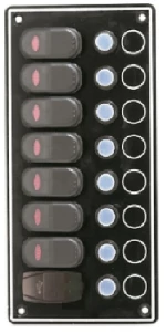 Πίνακας με Αυτόματες Ασφάλειες 7Θ με USB H 242 x W114mm