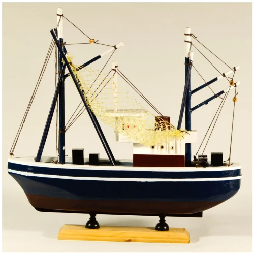 Καίκι διακοσμητικό μπλέ  33cm