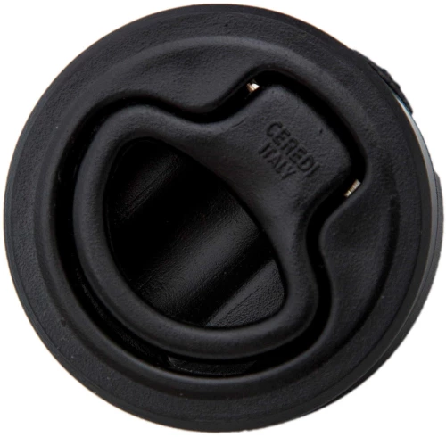 Λαβή Χωνευτή Φ60mm - Μαύρο
