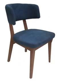 Perry ξύλινη καρέκλα 50x57x82(49)cm μπλε