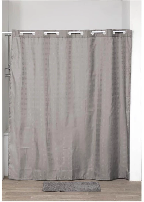 Κουρτίνα μπάνιου Polyester 180Χ200 αν.καφε