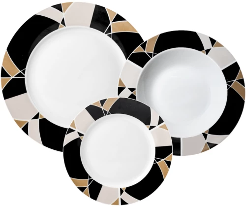 ΣΕΡΒΙΤΣΙΟ ΠΙΑΤΩΝ ΠΟΡΣΕΛΑΝΙΝΟ 18ΤΜΧ ΓΕΩΜΕΤΡΙΚΑ ΣΧΗΜΑΤΑ ANKOR