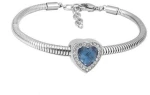 Ατσάλινο βραχιόλι με charm (B3270)