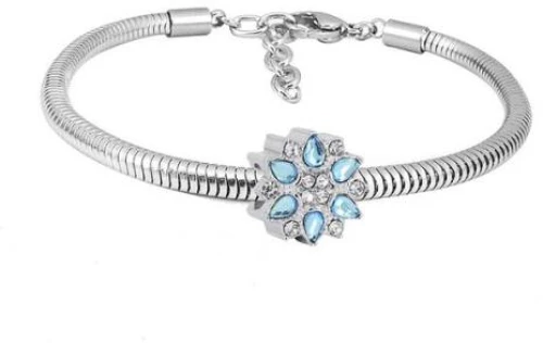 Ατσάλινο βραχιόλι με charm (B3276)