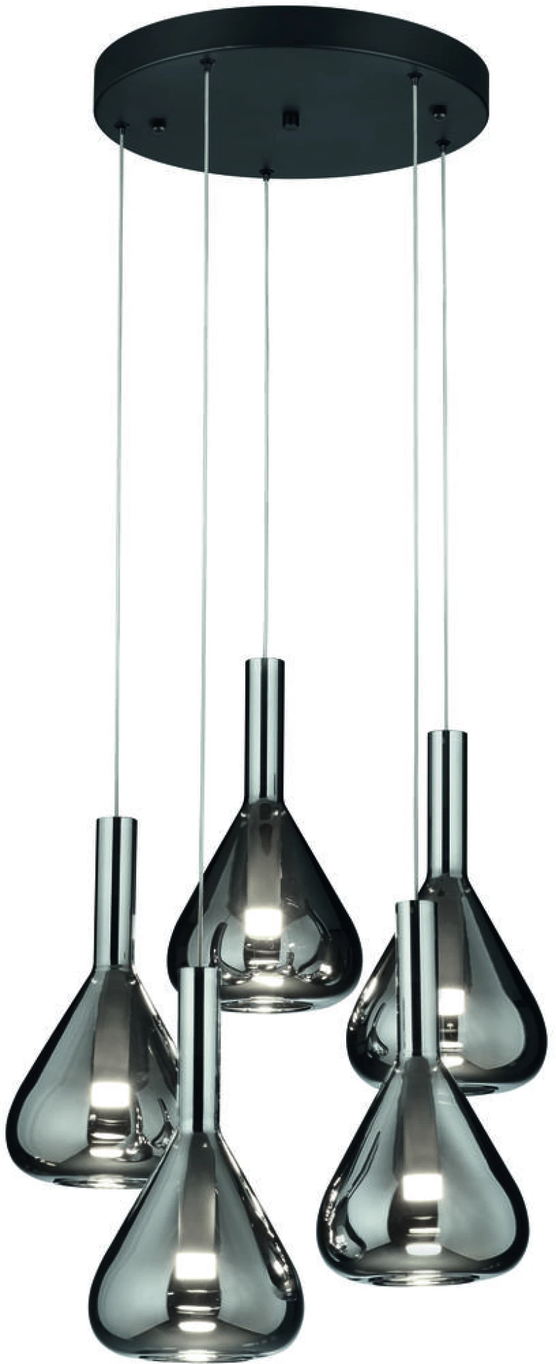 Φωτιστικό Κρεμαστό Cinque CIPERA 345030532 Μαύρο Ματ (Black Mat) 2000 - 4000K