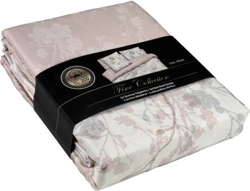 Σετ σεντόνια 4τμχ υπέρδιπλα 240x260 Βαμβακοσατέν 100% εμπριμέ 5201503208763 Alure