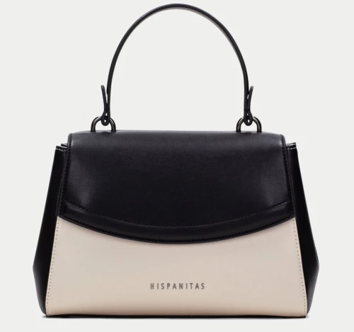 Τσάντες ώμου Γυναικείες Hispanitas BI243539 Covent με ιμάντα σε μαύρο με μπεζ χρώμα