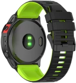 Dual Color Λουράκι για Fenix 5/6/6 Pro/7/8 (47mm)-Black/Lime OEM