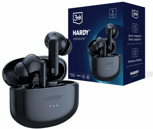 3mk® LifePods Pro Bluetooth Handsfree Ακουστικά με Θήκη Φόρτισης- Black