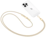 Tech-Protect® C2S Rope Crossbody Universal Κορδόνι για το Κινητό- Beige/Gold