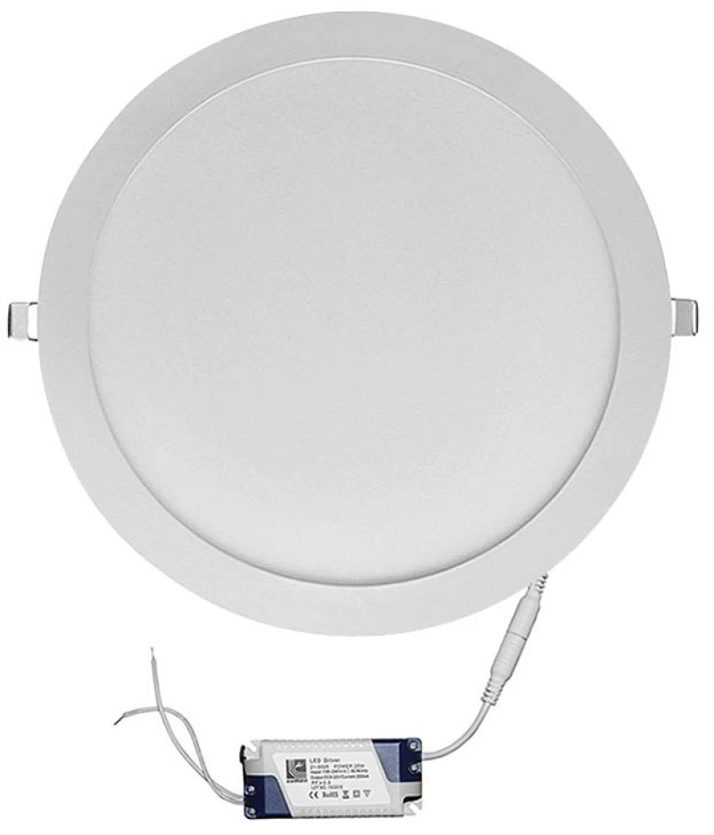 Adeleq Led Φωτιστικό Ψευδοροφής Αλουμινίου Στρογγυλό 30W 3000K 120° Λευκό 21-0301000
