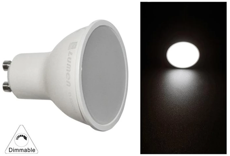 Adeleq Λάμπα LED GU10 5W 230V 105° Ντιμαριζόμενο Λευκό 4000Κ 13-1029519