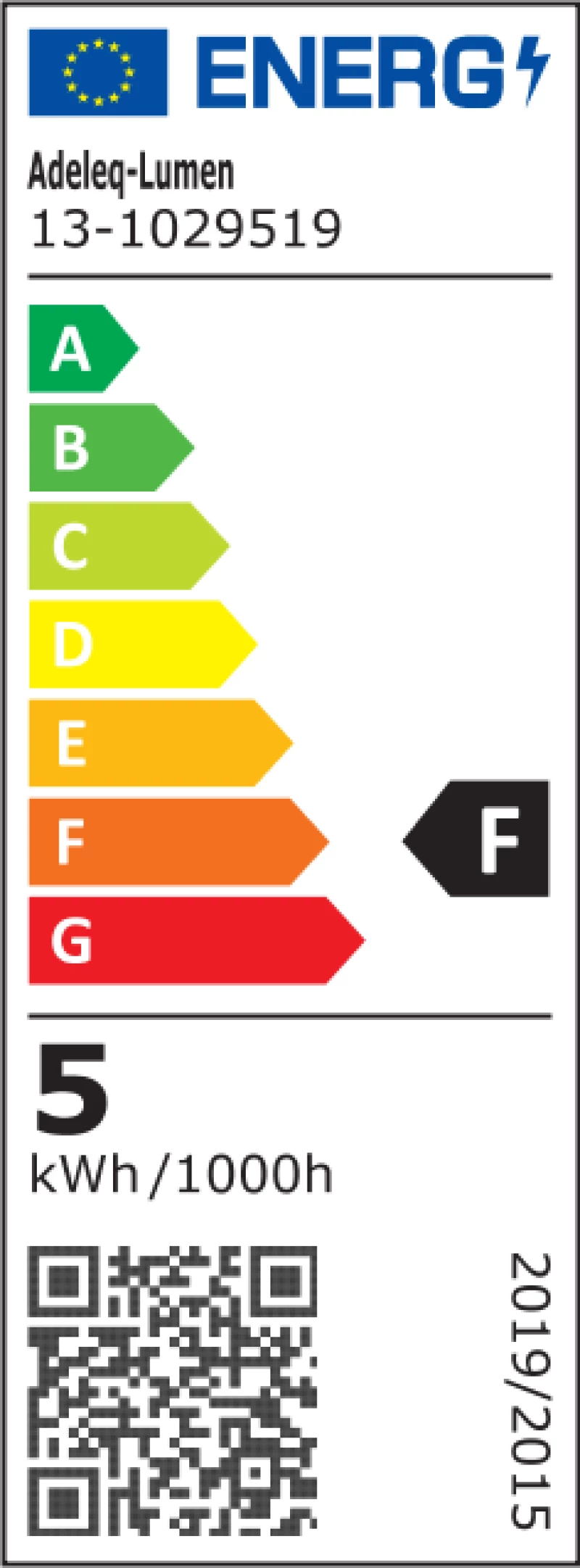 Adeleq Λάμπα LED GU10 5W 230V 105° Ντιμαριζόμενο Λευκό 4000Κ 13-1029519