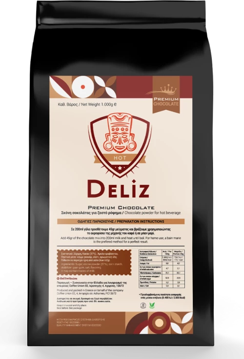 Deliz Premium Ρόφημα Σοκολάτας 1Kgr